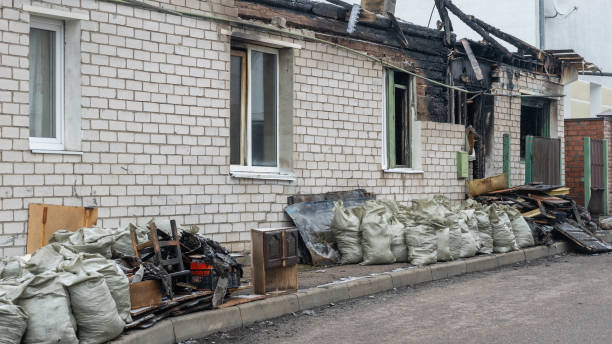 Professional Fire Damage Restoration technician working in Sanford, FL